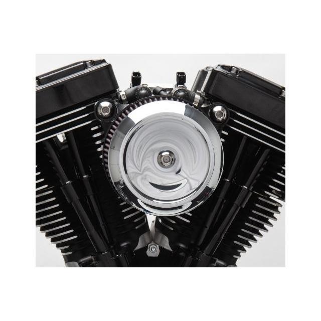 S&S Cycle エスアンドエスサイクル ステルス エアクリーナー ディッシュドボバー クローム カバーノミ 170-0119_2