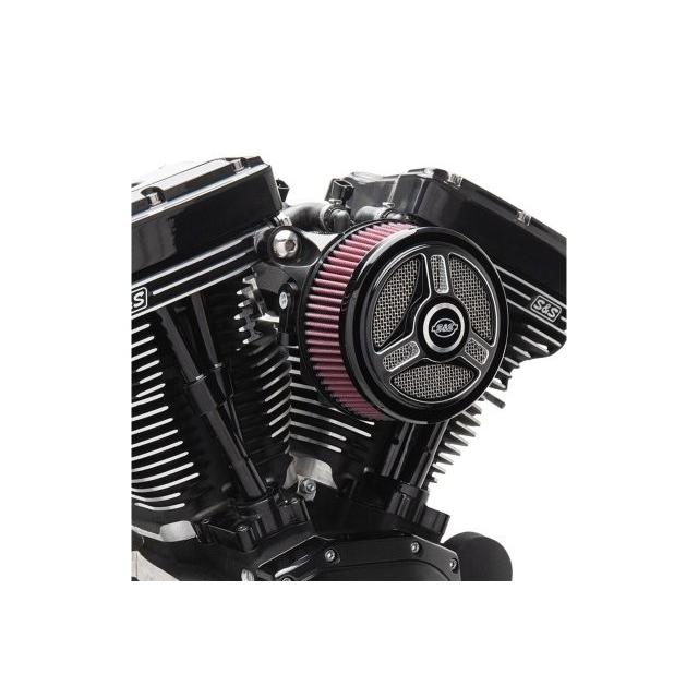 S\u0026S Cycle エスアンドエスサイクル ステルス エアクリーナーキット トライスポーク ミルウォーキーエイト 17-23 170-0392Cの画像