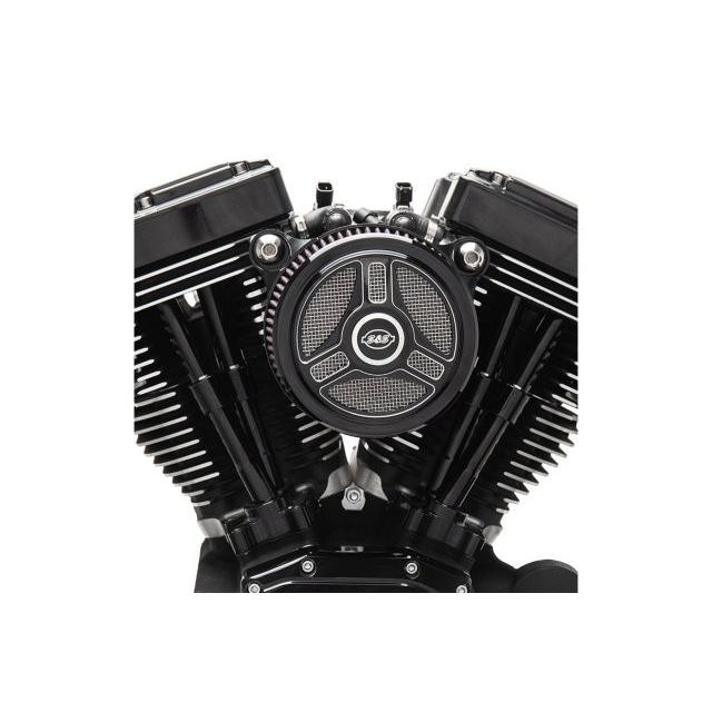 S\u0026S Cycle エスアンドエスサイクル ステルス エアクリーナーキット トライスポーク ミルウォーキーエイト 17-23 170-0392Cの画像