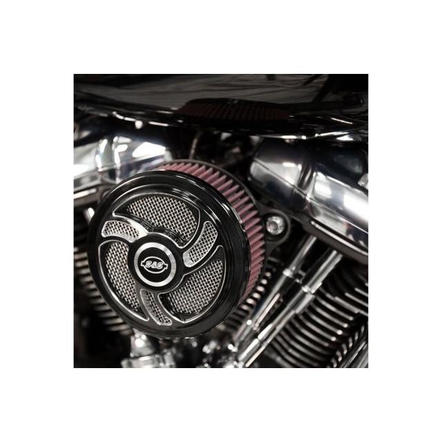 S\u0026S Cycle エスアンドエスサイクル ステルス エアクリーナーキット トーカー ミルウォーキーエイト 17-23 170-0393Cの画像