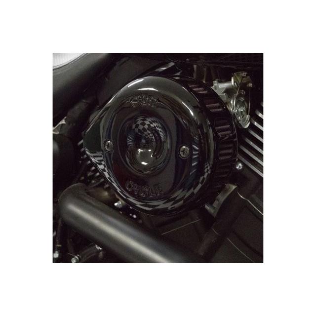 S\u0026S Cycle エスアンドエスサイクル ステルス エアクリーナーキット ミニティアドロップ グロスブラック ストリート XG750/500 15-20 170-0446C_1