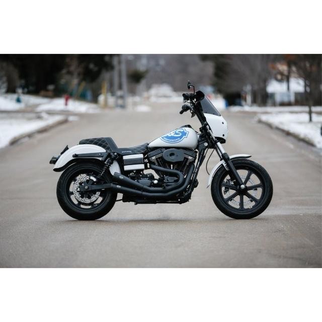 S\u0026S Cycle エスアンドエスサイクル ステルス エアクリーナーキット トリビュート グロスブラック ツインカム(ケーブル2本引) 01-17 170-0599_1