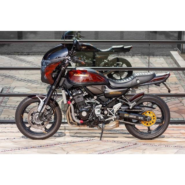 在庫有り ARCHI アーキ PMC ピーエムシー ビレット・ハニカム スプロケットカバー マットコークブラックZ900RS/CAFE 189-5394の画像