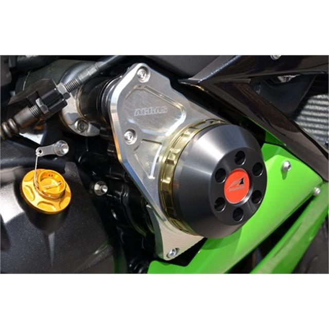 アグラス レーシングスライダー フレームTIN／BLK ZX-6R 09-12 (342