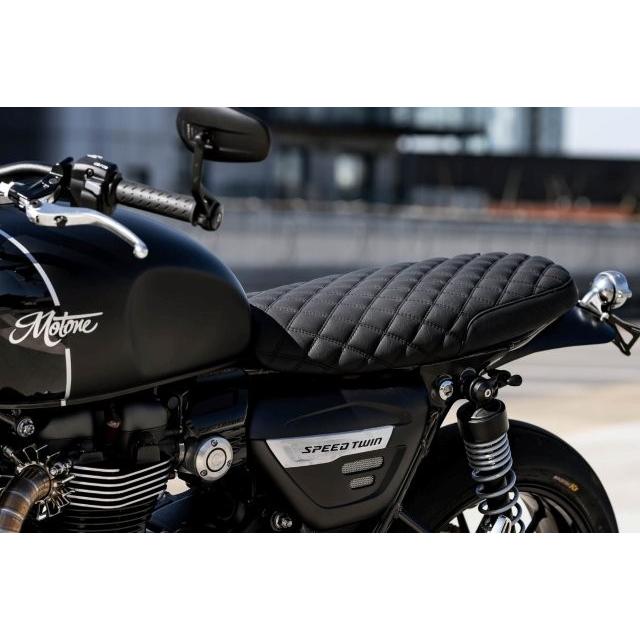 MOTONE CUSTOMS モートーン シート SPEED DIAMOND ダイヤモンドステッチ ブラック Speed Twin 1200 (19-24) MSM034_2
