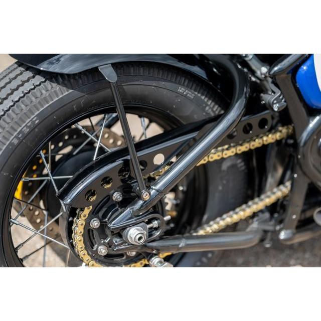 MOTONE CUSTOMS シーメンス音の高低 チェーン店かばい立て CUTLASS グロス黒いこと Bonneville Bobber (17-25) Speedmaster (18-25) MTE206
