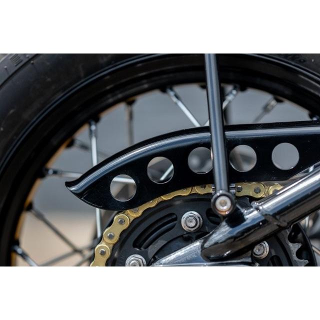 MOTONE CUSTOMS シーメンス音の高低 チェーン店かばい立て CUTLASS グロス黒いこと Bonneville Bobber (17-25) Speedmaster (18-25) MTE206