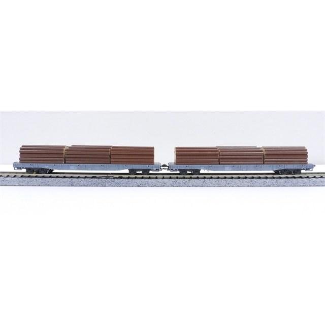 在庫有り 正規品 KATO カトー Nゲージ レーティッシュ鉄道 長物車 R-w(丸太積載) 4両セット 10-1891の画像