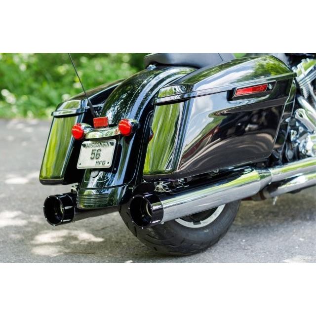 S&S Cycle エスアンドエスサイクル スリップオン トレーサー CH/BLK