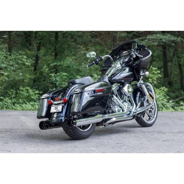 S&S Cycle エスアンドエスサイクル スリップオン トレーサー CH/BLK