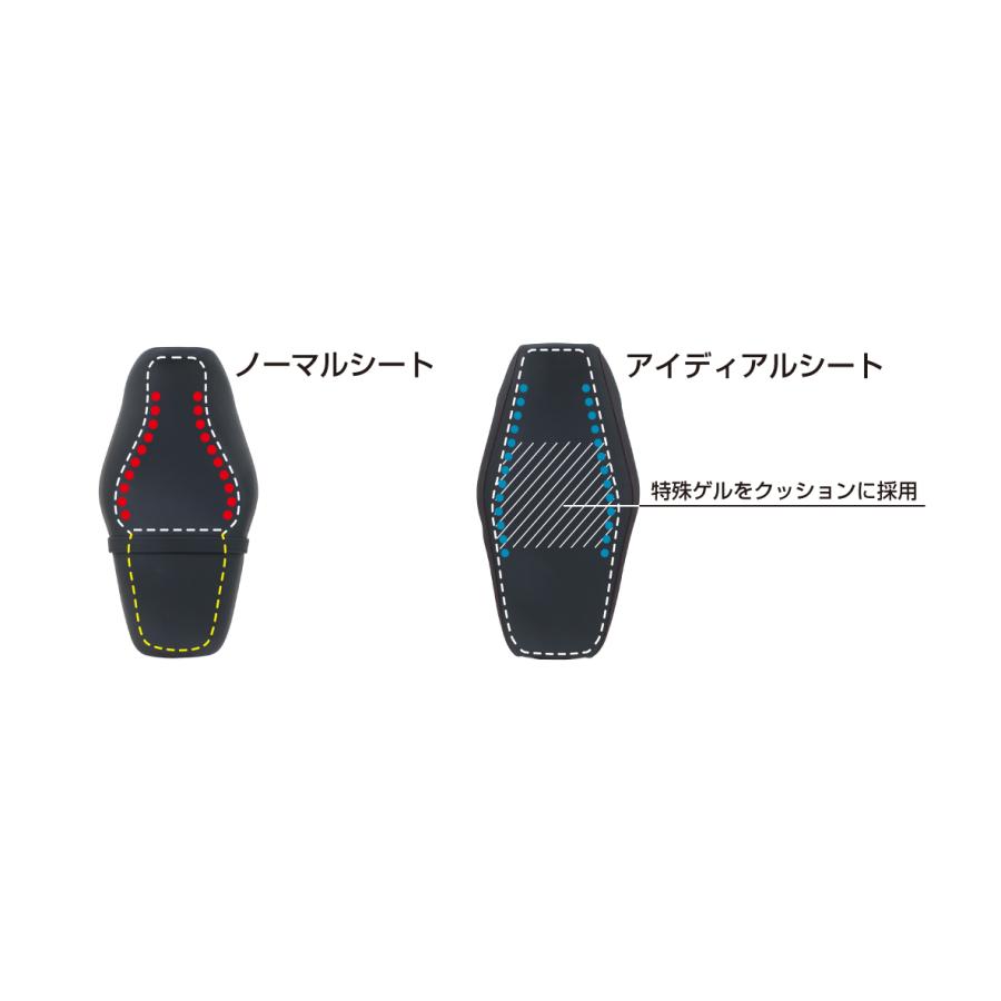在庫有り KITACO キタコ アイディアルシート BK/RD GROM 16 610-1444020の画像