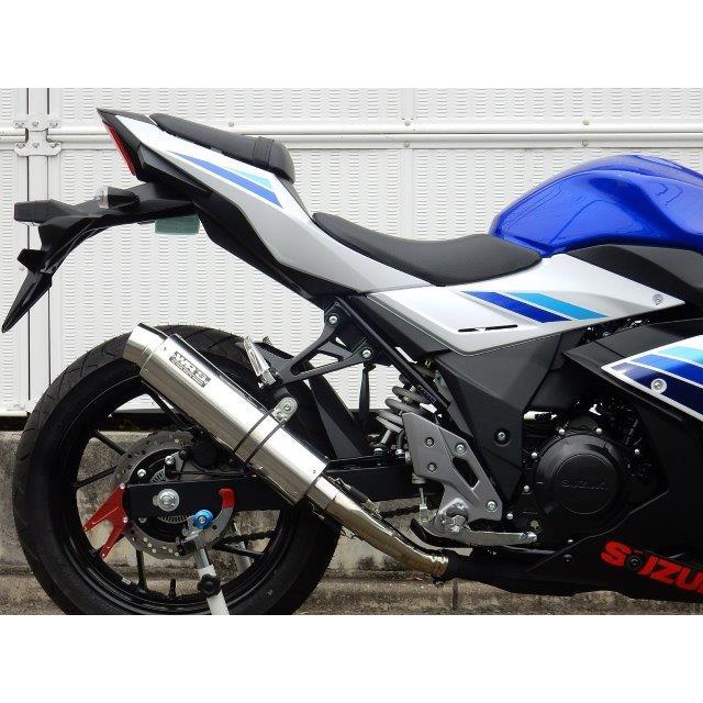 WR’S ダブルアールズ マフラー ラウンド・ステンレスサイレンサー スリップオン GSX250R BF3220JMの画像