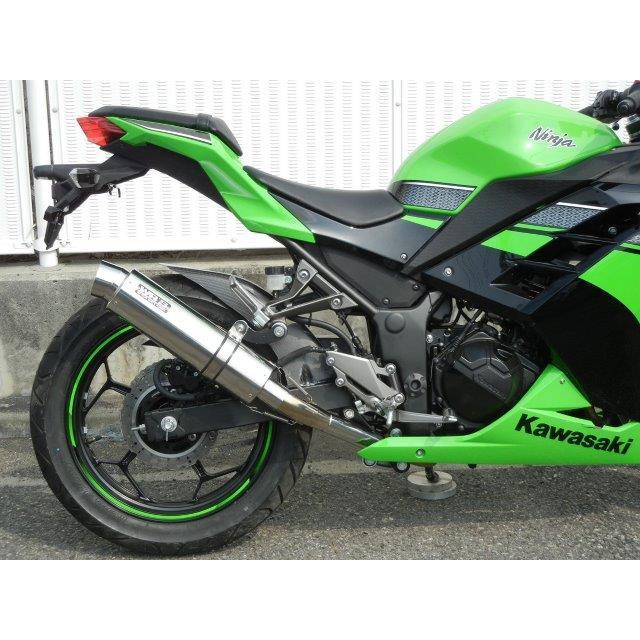 WR’S ダブルアールズ マフラー ラウンド・ステンレスサイレンサー スリップオン Ninja250・ABS/Z250ABS BF4250JMの画像