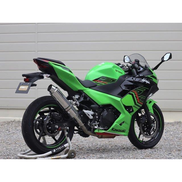 WR’S ダブルアールズ マフラー ラウンド・ステンレスサイレンサー スリップオン Ninja400 BF4430JMの画像