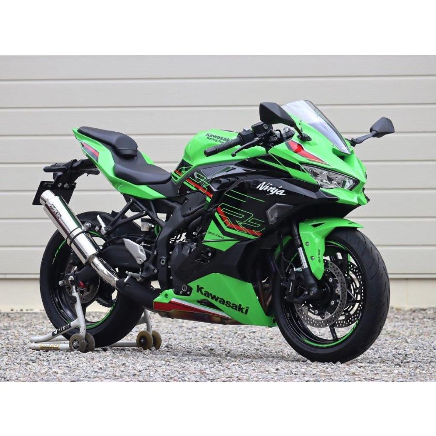 WR’S ダブルアールズ KAWASAKI カワサキ ZX-4R SE/ZX-4RR (23-) 8BL-ZX400P スリップオンマフラー ラウンド/ステンレスサイレンサー BF4440JMの画像