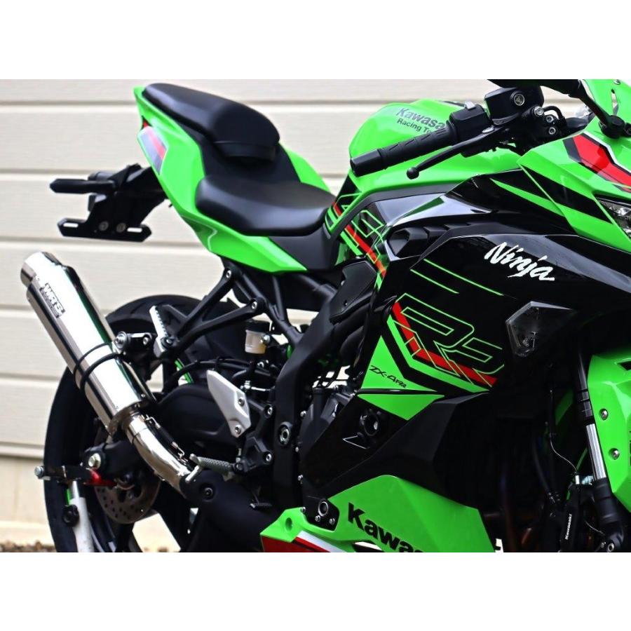 WR’S ダブルアールズ KAWASAKI カワサキ ZX-4R SE/ZX-4RR (23-) 8BL-ZX400P スリップオンマフラー ラウンド/ステンレスサイレンサー BF4440JMの画像