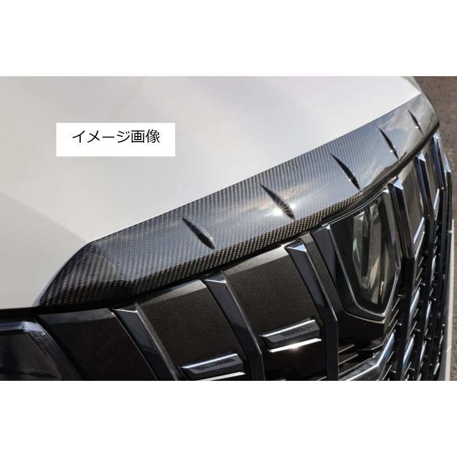 TOYOTA アルファード 30系 後期 フードトップモール ドライカーボン