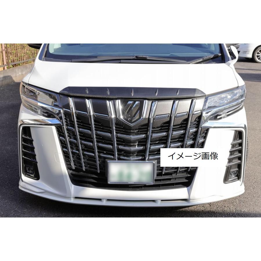 TOYOTA アルファード 30系 後期 フードトップモール ドライカーボン