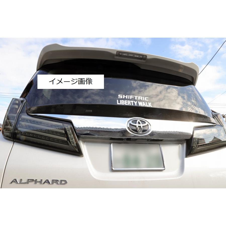 TOYOTA アルファード 30系 後期 リアゲートスポイラー ドライカーボン