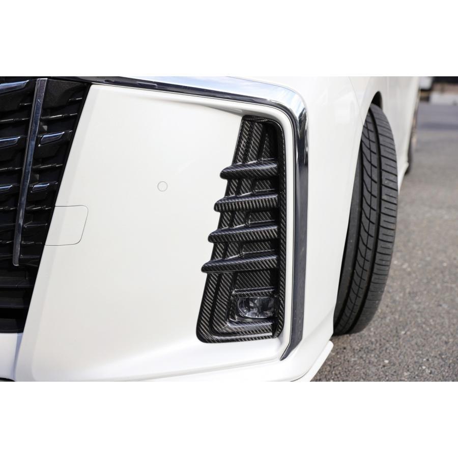 TOYOTA アルファード 30系 後期 フォグランプカバー ドライカーボン  SPEEDRA スピードラ  CCTO0114TMの画像