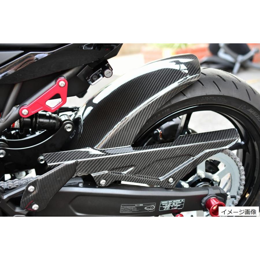 KAWASAKI ZX-25R 2020-2021 リアフェンダー ロングタイプ ドライ