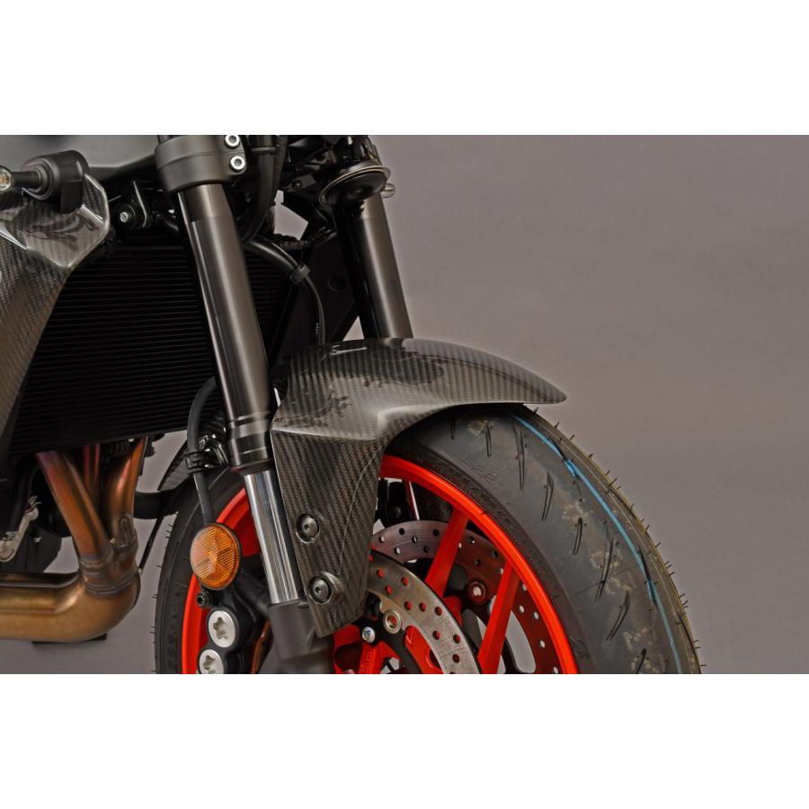 YAMAHA MT-09/SP 2021- フロントフェンダー ドライカーボン (仕様:平織り艶あり)  SPEEDRA スピードラ  CYA1101PGの画像