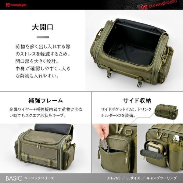 在庫有り DAYTONA デイトナ【 53-70L】 HenlyBegins ヘンリービギンズ ツーリングシートバッグBASIC キャンプ テント泊 グリーン HB DH-765 29786の画像