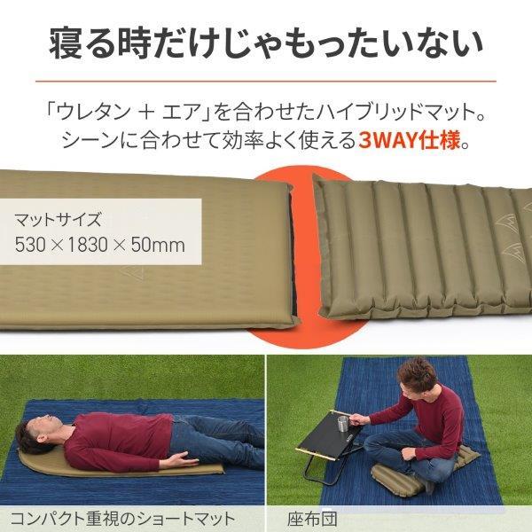 デイトナ Daytona neGla ネグラ 自動膨張 キャンプ マット HOSHIZORA HYBRID mat 46247 ホシゾラ アウトドア 厚さ50mm DAYTONA OUTDOOR SUPPLY デイトナ Daytona neGla(ネグラ) バイク用