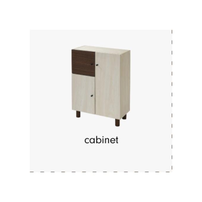 カラー:NADB ナチュラル/ダークブラウン キャビネット リビング ガラス 幅60 奥行30 高さ85 組み合わせ 収納 ディスプレイ 収納棚 ナチュラル ワンルームの画像