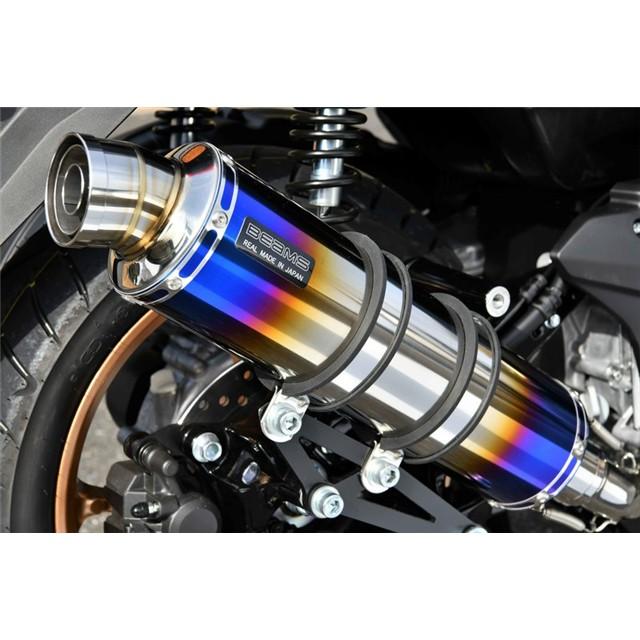 WR'S 2022 -YZF-R25/MT-25用 マフラー BEAMS N-MAX155：2022〜(8BK-SG66J) マフラー ビームス R-EVO ヒート