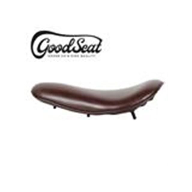 在庫有り GOODS グッズ GOODSEAT \"SADDLE\" スムース (BROWN) グラストラッカー(-07年)用キット G3-00179の画像