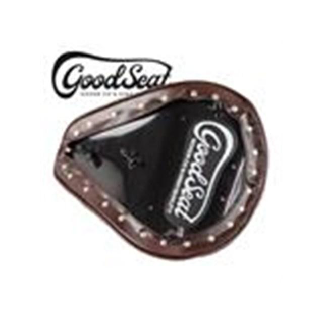 在庫有り GOODS グッズ GOODSEAT \"SADDLE\" スムース (BROWN) グラストラッカー(-07年)用キット G3-00179の画像
