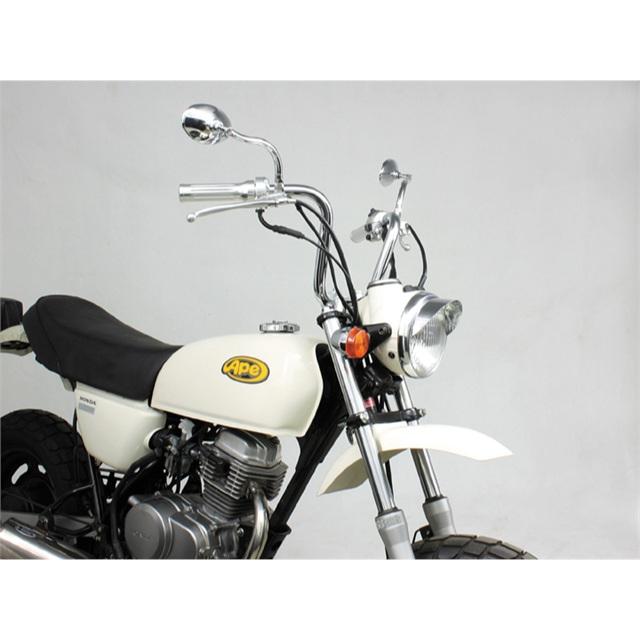 要納期確認 HURRICANE ハリケーン ミニエイプハンガー ハンドルkit エイプ50(08-FI車) ドラムブレーキ車 クロームメッキ HBK655
