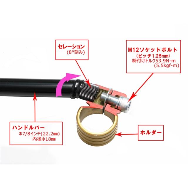 在庫有り HURRICANE ハリケーン セパレートハンドル TYPEIII BROS400/650 GSXR250R ZX-4他 ブラック HS4103B-01_1