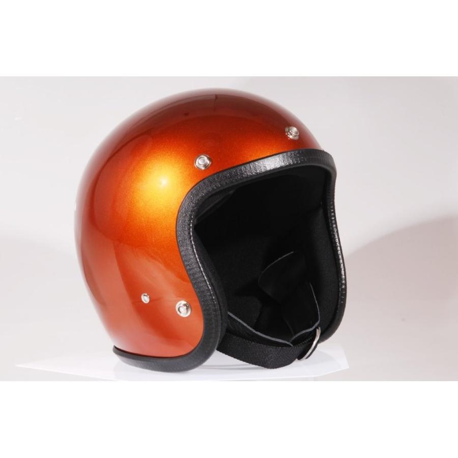 本日のみ限定価格 オレンジ色 ジェットヘルメット DIN MARKET（ディンマーケット） SHM Lot-503 ジェットヘルメット