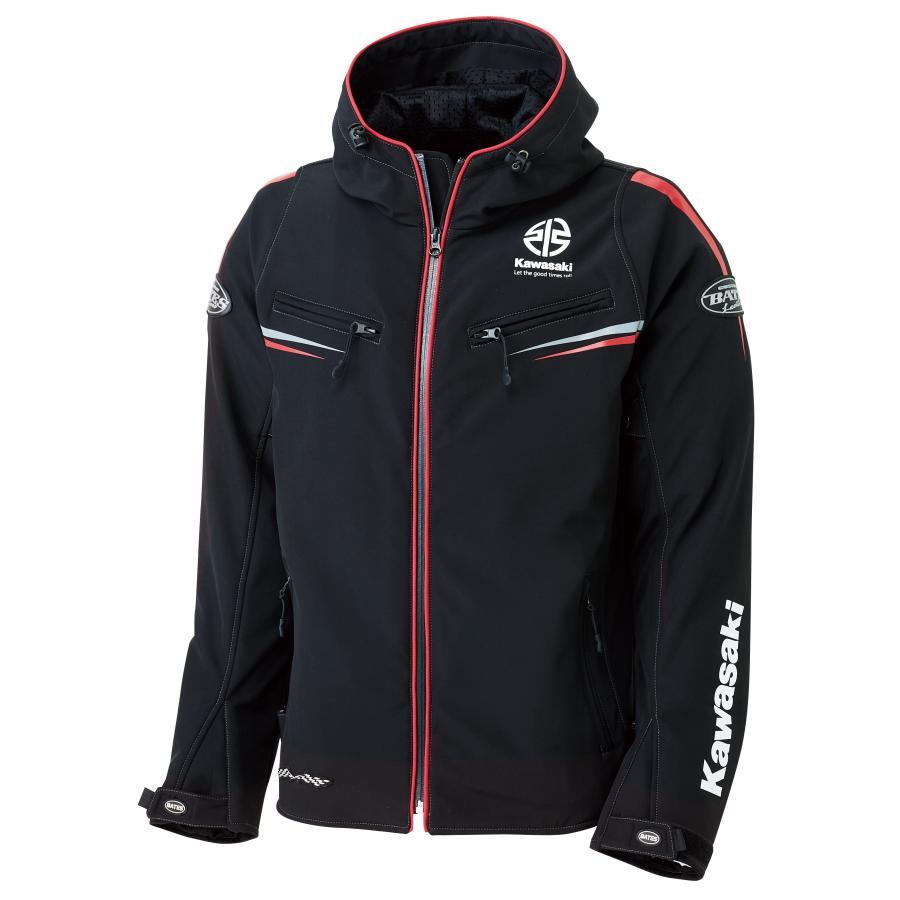 カワサキ（Kawasaki） カワサキ×BATES 防風ライディングパーカー 秋冬