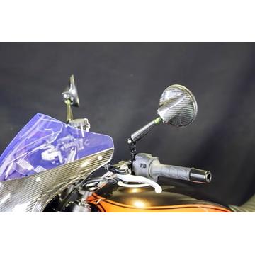 ATECHカーボンファイバー製バイクミラー