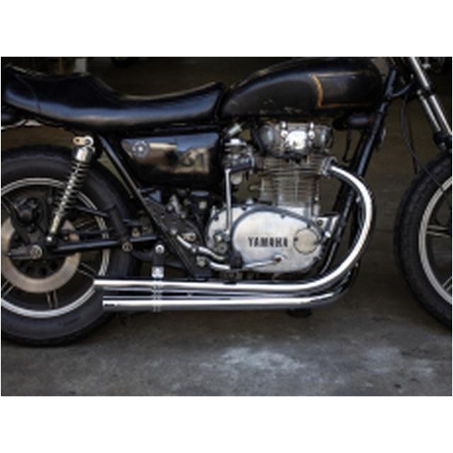 Motor Rock モーターロック XS650用 オールドスタイル手曲げマフラー