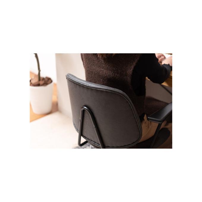 デスクチェア カラー : ブラック 東谷 AZUMAYA PC-80BK : OCCroom's