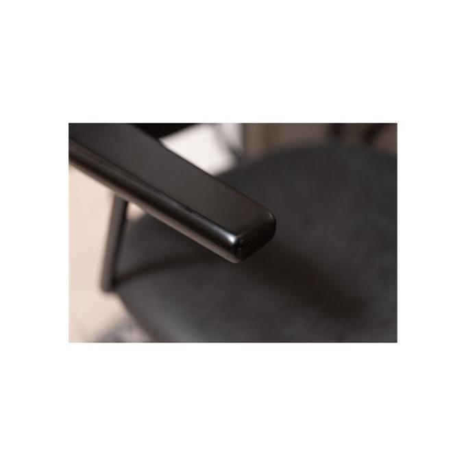 デスクチェア カラー : ブラック 東谷 AZUMAYA PC-80BK : OCCroom's