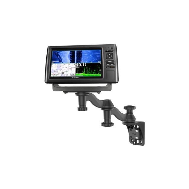 ラムマウント 魚探マウント(M)セット バーチカルベース スイング式 ダブルアーム プレートサイズ158.7x50.8mm RAM-109V-1U RAM-109V-1U_1