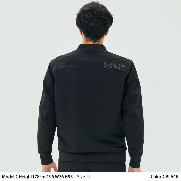 RS TAICHI RSタイチ RSJ343 クイックドライ フライト ジャケット ブラック Lサイズ RSJ343BK01Lの画像