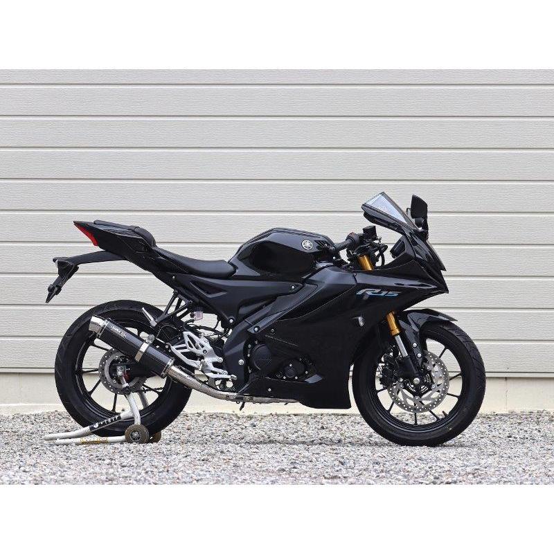 WR’S ダブルアールズ YAMAHA ヤマハ YZF-R125/MT-125/YZF-R15 フルエキゾーストマフラー ラウンド/カーボンサイレンサー SC2140JM_1