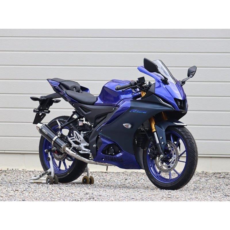 WR’S ダブルアールズ YAMAHA ヤマハ YZF-R125/MT-125/YZF-R15 フルエキゾーストマフラー ラウンド/カーボンサイレンサー SC2140JM_3