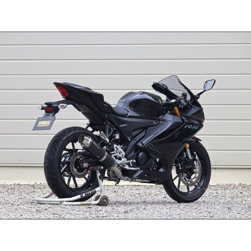 WR’S ダブルアールズ YAMAHA ヤマハ YZF-R125/MT-125/YZF-R15 フルエキゾーストマフラー ラウンド/カーボンサイレンサー SC2140JM_4