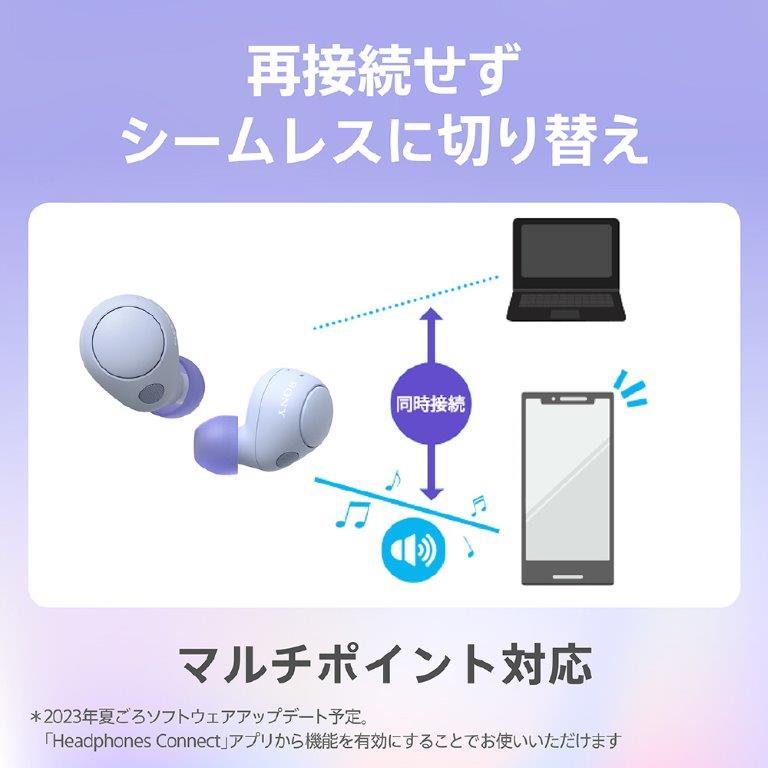 SONY ソニー 完全ワイヤレスイヤホン ワイヤレス(左右分離)/ノイズキャンセリング対応/Bluetooth対応 ブラック WF-C700NBZ｜occrooms｜10