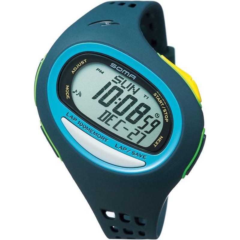 SOMA(ソーマ) ランニングウォッチ RunONE 100SL ランワン100SL NS08005 ネイビー×オキシブルー LARGE ソーマ ランニングウォッチ RunONE 100SL ランワン100SL NS08005 ネイビー×オキシブルー LARGE