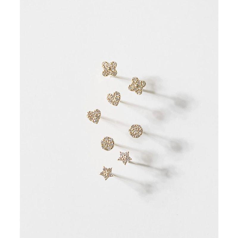 【新品訳あり】 L&Co エルアンドコー K10 イエロー ゴールド ハート ダイヤモンド ピアス 43-7917 【1847505193】(10508円)