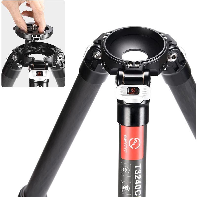 【極美品】 SWFOTO T3240CM 三脚 カメラ カーボンビデオカメラ三脚4段 耐荷重25kg 【KUE8115161549】(29132円)