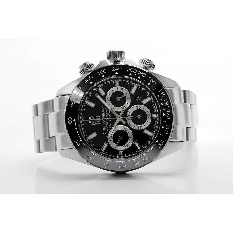 HYAKUICHI 101ヒャクイチ ダイバーズ クロノグラフ ウォッチ メンズ腕時計 20気圧防水 デイト クォーツ セラミックベゼル S セラミックベゼル 101ヒャクイチ ダイバーズ クロノグラフ ウォッチ メンズ腕時計 20気圧防水 デイト クォーツ